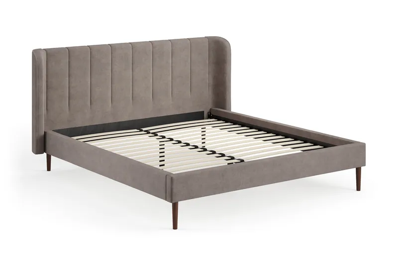 Nattljus Sängram 180x200 cm med välvd sänggavel, Brown