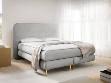 Neylinus Sängpaket Kontinentalsäng 140x200 cm - ljusgrå - Möbler - Säng - Komplett sängpaket