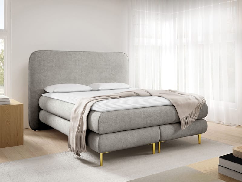 Neylinus Sängpaket Kontinentalsäng 160x200 cm - grå - Möbler - Säng - Komplett sängpaket