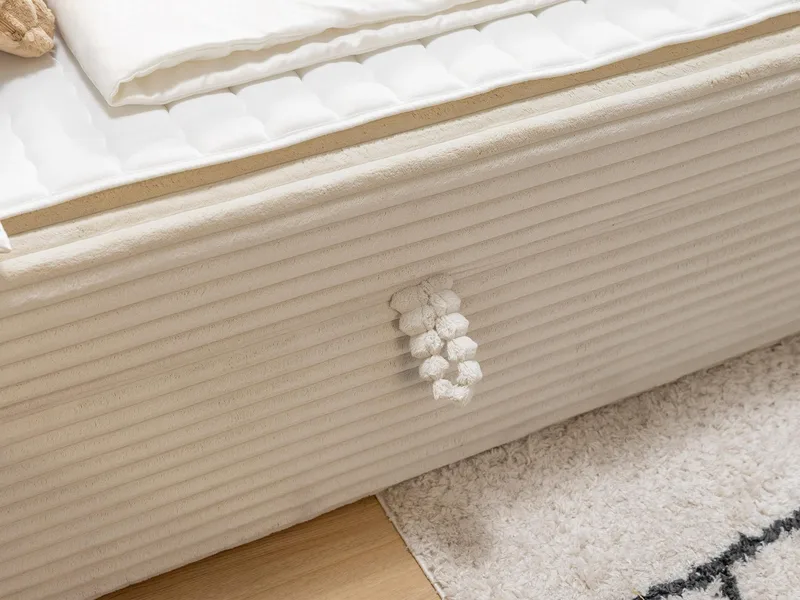Neyrin Sängpaket Kontinentalsäng 140x200 cm med Förvaring - Ljusgrå - Möbler - Säng - Kontinentalsäng
