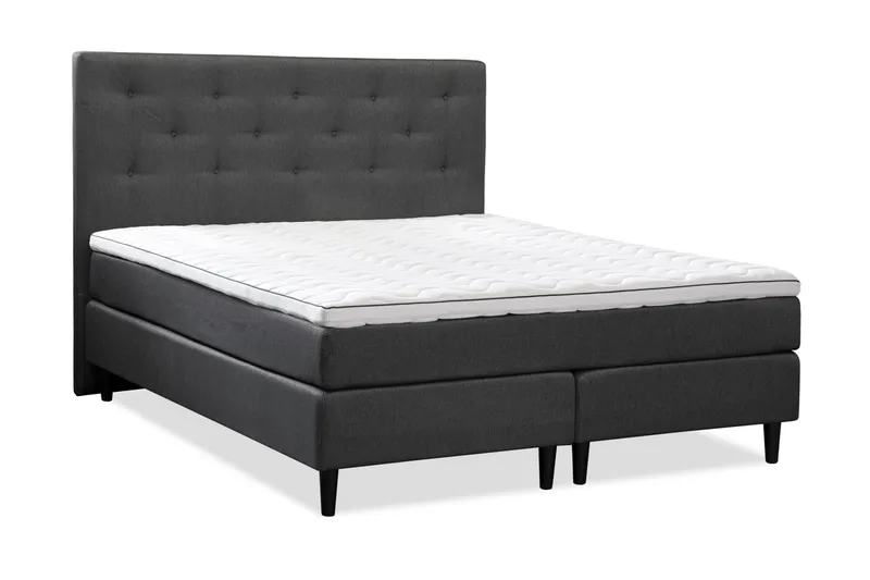 Nice Deluxe Komplett Sängpaket 140x200, Mörkgrå