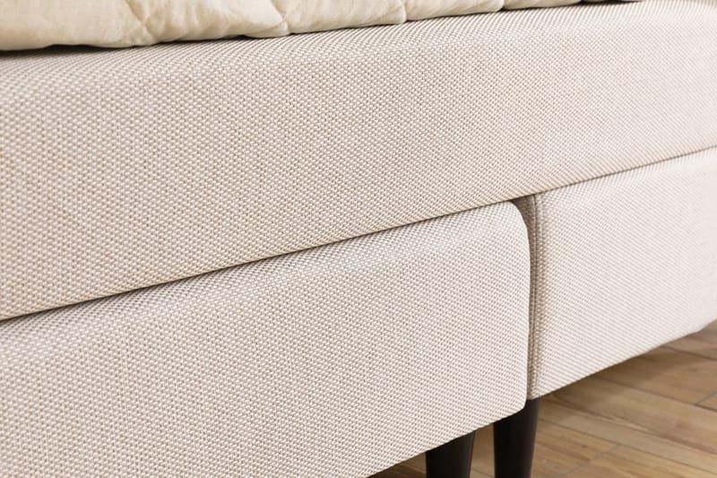 Nice Deluxe Komplett Sängpaket 160x200 - Beige - Möbler - Säng - Komplett sängpaket