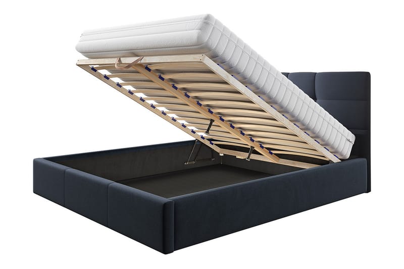 Nieres Förvaringssäng 140x200cm - Mörkblå - Möbler - Säng - Sängram & sängstomme