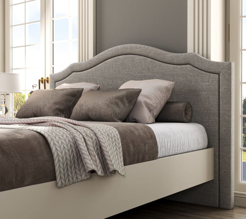 Nimora Dubbelsängram 180x200 cm - Crème, ek, grå - Möbler - Säng - Sängram & sängstomme