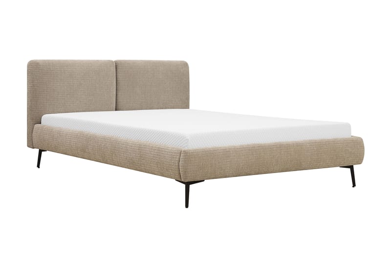 Nordic Komplett Sängpaket 140x200 cm med sänggavel - Beige - Möbler - Säng - Komplett sängpaket