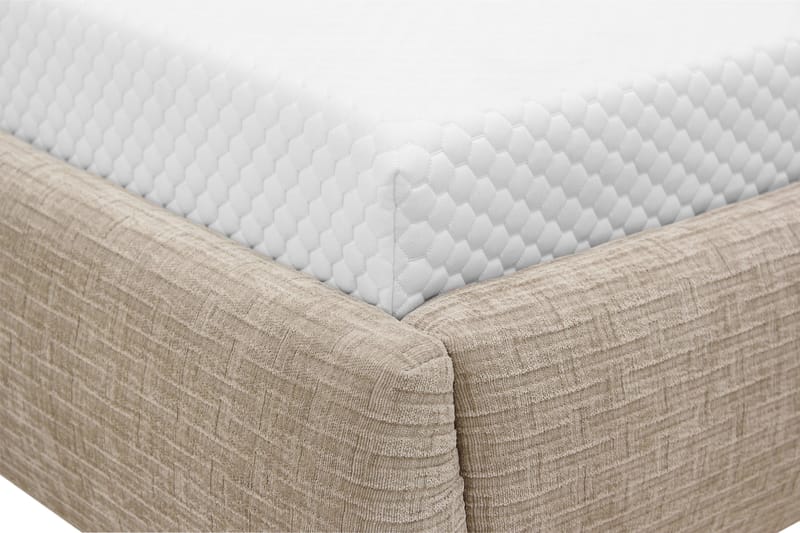 Nordic Komplett Sängpaket 140x200 cm med sänggavel - Beige - Möbler - Säng - Komplett sängpaket