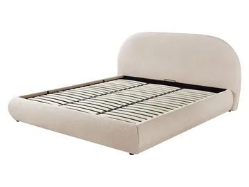 Norian Sängram 180x200 cm i Tyg med Metallstativ med Fasthetsgrad - - Vit - Möbler - Säng - Sängram & sängstomme