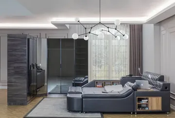 Olyvan Sängpaket med bänk och förvaring 250x290 cm Konstläder - Svart - Möbler - Säng - Sängram & sängstomme