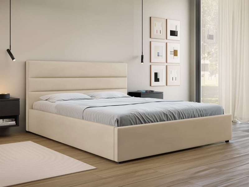 Omrynn Sängram 160x200 cm - Beige - Möbler - Säng - Sängram & sängstomme