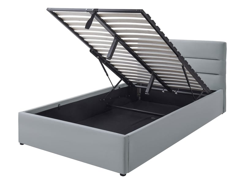 Omrynn Sängram med förvaring 120x200 cm - beige - Möbler - Säng - Sängram & sängstomme