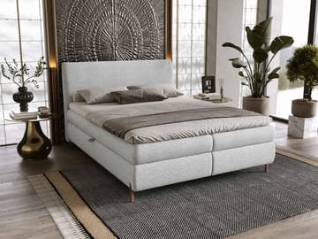 Orvalen Sängpaket Kontinentalsäng 140x200 cm med Lyftförvaring - ljusgrå - Möbler - Säng - Komplett sängpaket