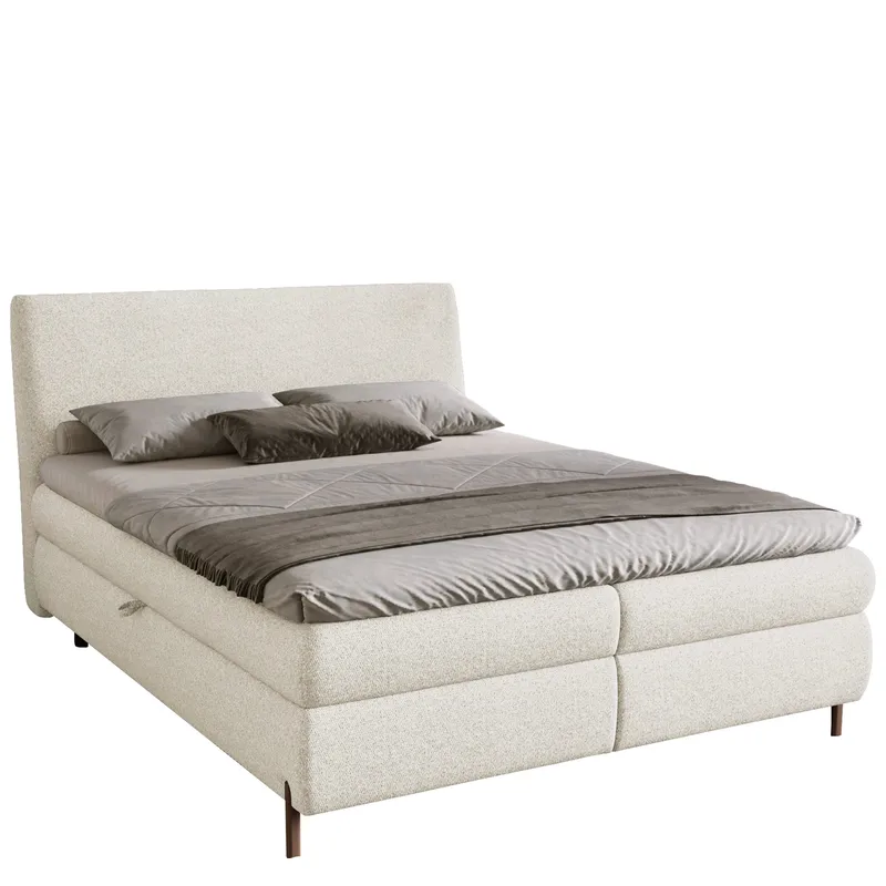 Orvalen Sängpaket Kontinentalsäng 160x200 cm med Lyftförvaring - benvit - Möbler - Säng - Komplett sängpaket