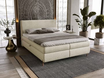 Orvalen Sängpaket Kontinentalsäng 180x200 cm med Lyftförvaring - beige - Möbler - Säng - Komplett sängpaket