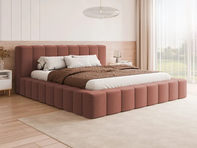 Orvinel Sängram 120x200 cm med Förvaring - Rosa - Möbler - Säng - Sängram & sängstomme