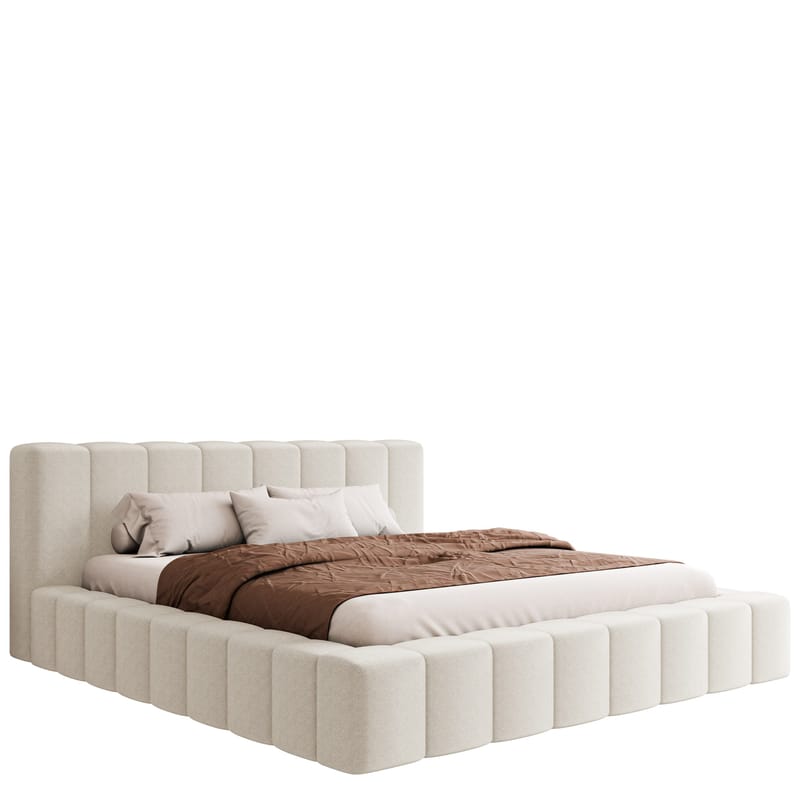 Orvinel Sängram 200x200 cm med Förvaring, Vit