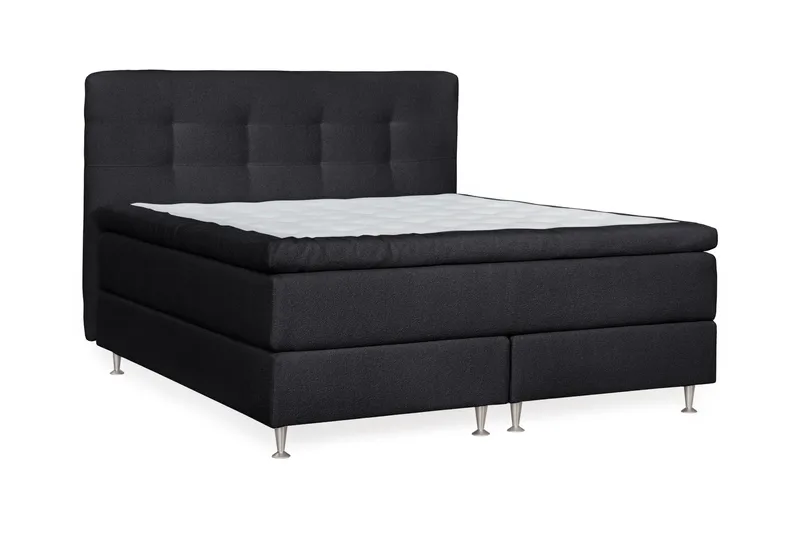 Oslo Lyx Kontinentalsäng 180 knappar loop 20 - Svart - Möbler - Säng - Kontinentalsäng