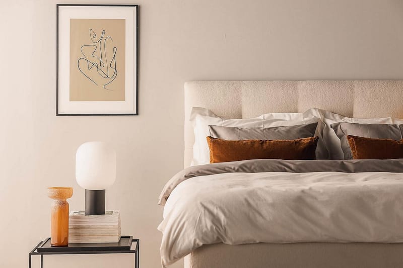 Oslo Lyx Kontinentalsäng Boucle 180x200 - Ljusbeige - Möbler - Säng - Komplett sängpaket