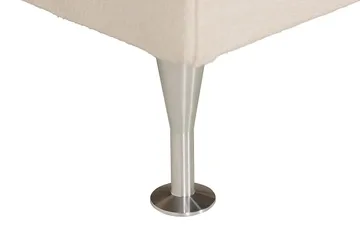 Oslo Lyx Sängpaket Boucle 120x200 Knappad gavel - Ljusbeige - Möbler - Säng - Kontinentalsäng