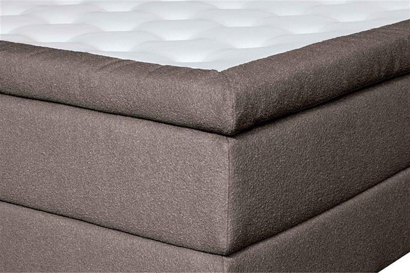 Oslo Lyx Sängpaket Kontinentalsäng 120x200 cm Knappar Sänggavel - Ljusbrun - Möbler - Säng - Kontinentalsäng