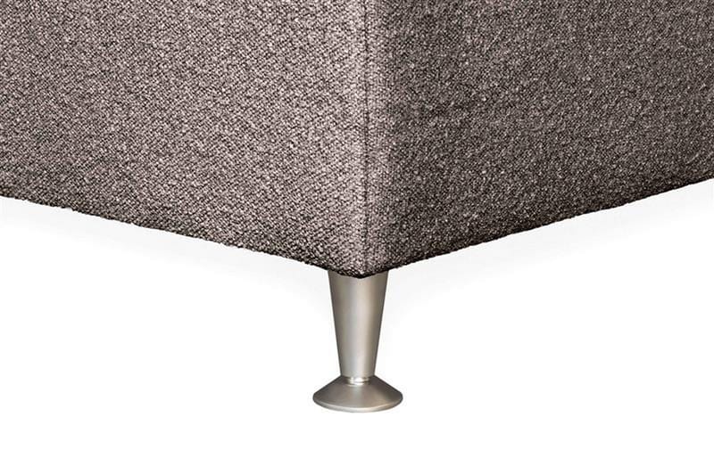 Oslo Lyx Sängpaket Kontinentalsäng 120x200 cm Knappar Sänggavel - Ljusbrun - Möbler - Säng - Kontinentalsäng