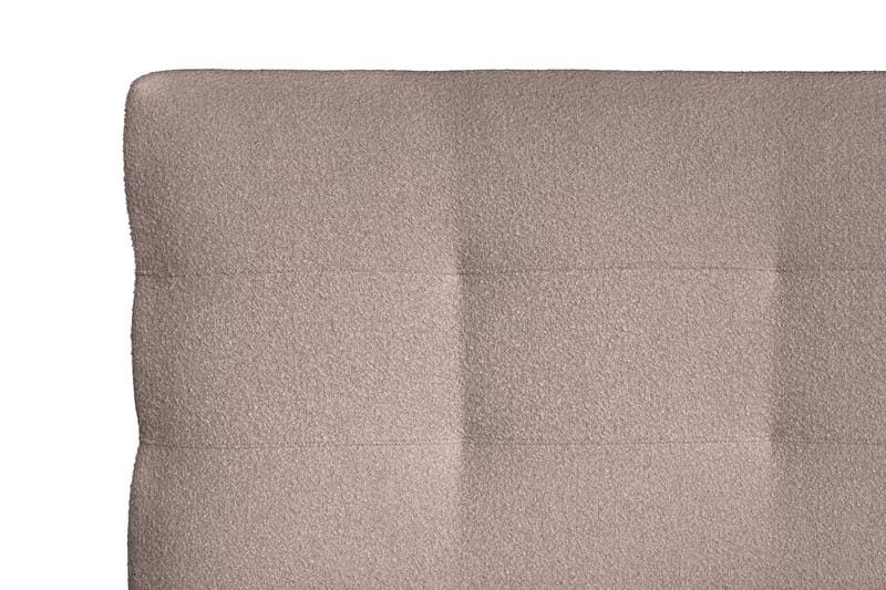Oslo Lyx Sängpaket Kontinentalsäng 120x200 cm Knappar Sänggavel - Ljusbrun - Möbler - Säng - Kontinentalsäng