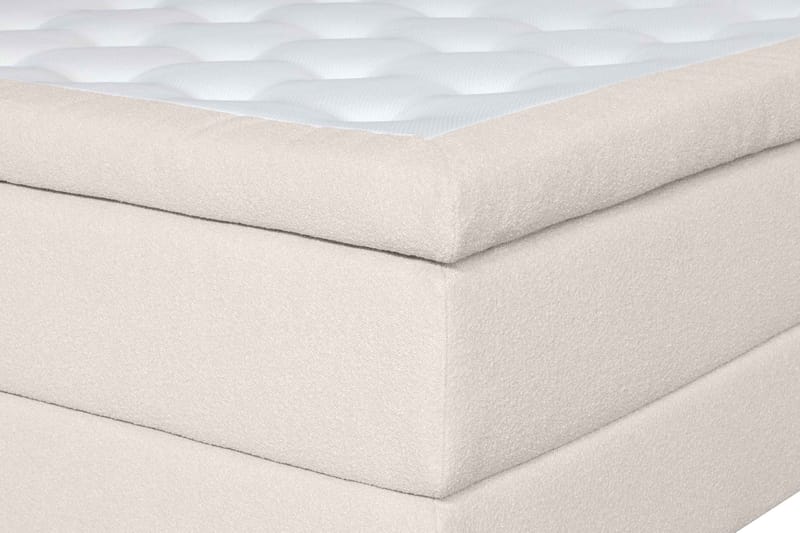 Oslo Lyx Sängpaket Kontinentalsäng 140x200 cm Curved Sänggavel - Ljusbeige - Möbler - Säng - Kontinentalsäng