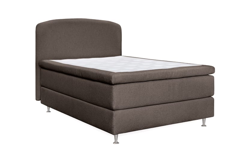 Oslo Lyx Sängpaket Kontinentalsäng 140x200 cm Curved Sänggavel - Ljusbrun - Möbler - Säng - Kontinentalsäng