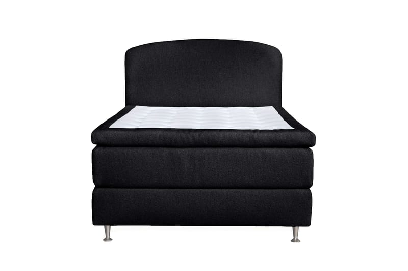 Oslo Lyx Sängpaket Kontinentalsäng 140x200 cm Curved Sänggavel - Svart - Möbler - Säng - Kontinentalsäng