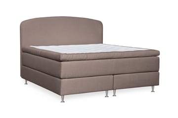 Oslo Lyx Sängpaket Kontinentalsäng 160x200 cm Curved Sänggavel