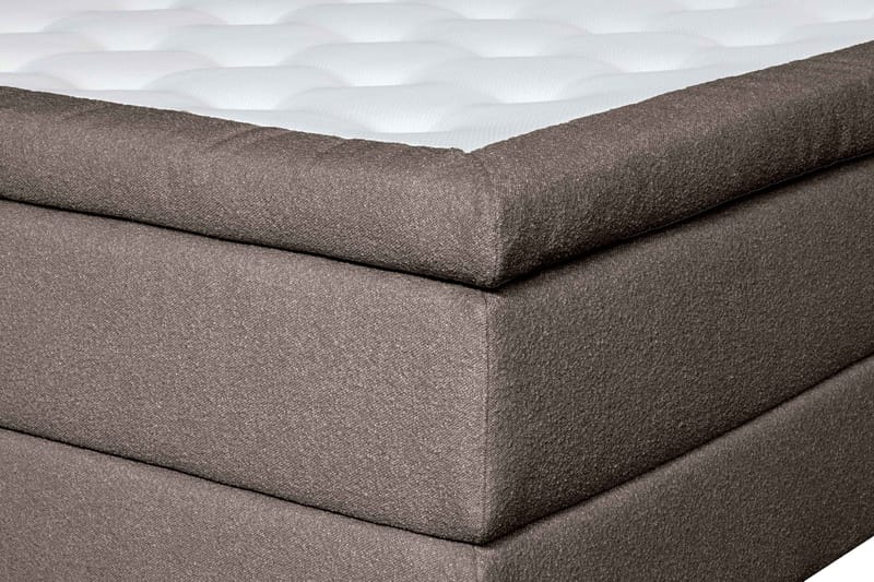Oslo Lyx Sängpaket Kontinentalsäng 160x200 cm Knappar Sänggavel - Ljusbrun - Möbler - Säng - Kontinentalsäng