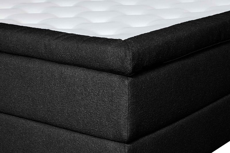 Oslo Lyx Sängpaket Kontinentalsäng 160x200 cm Knappar Sänggavel - Svart - Möbler - Säng - Kontinentalsäng