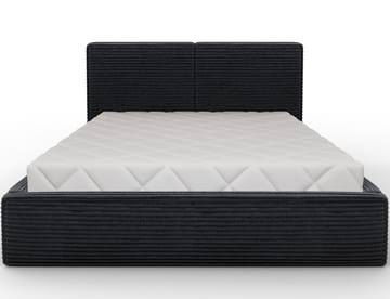Pesillo Sängram med förvaring 140x200 cm - svart - Möbler - Säng - Sängram & sängstomme