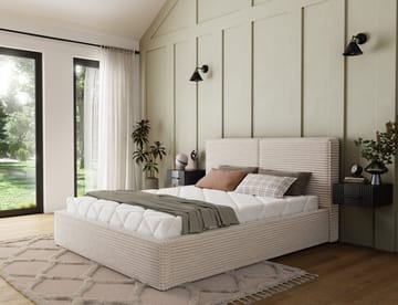 Pesillo Sängram med förvaring 160x200 cm - svart - Möbler - Säng - Sängram & sängstomme