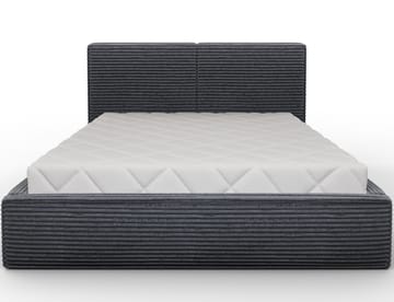 Pesillo Sängram med förvaring 180x200 cm - svart - Möbler - Säng - Sängram & sängstomme