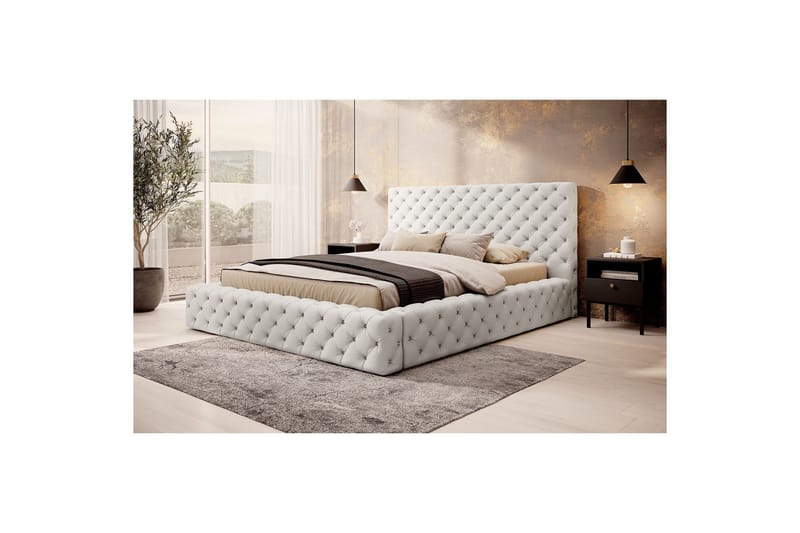Princce Sängram 140x200 cm - Beige - Möbler - Säng - Sängram & sängstomme