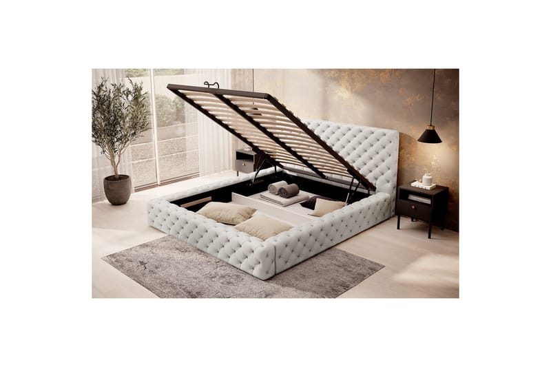 Princce Sängram 140x200 cm - Beige - Möbler - Säng - Sängram & sängstomme