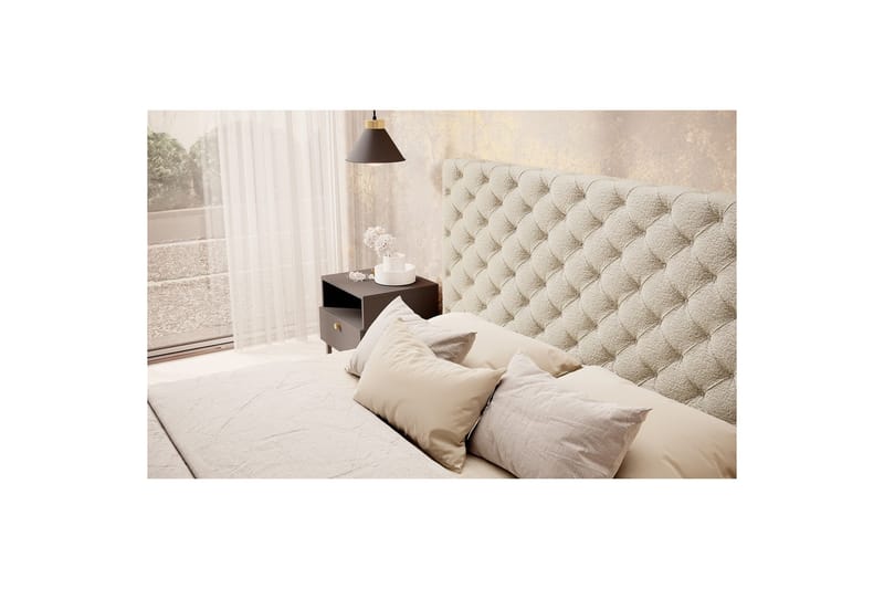 Princce Sängram 140x200 cm - Beige - Möbler - Säng - Sängram & sängstomme