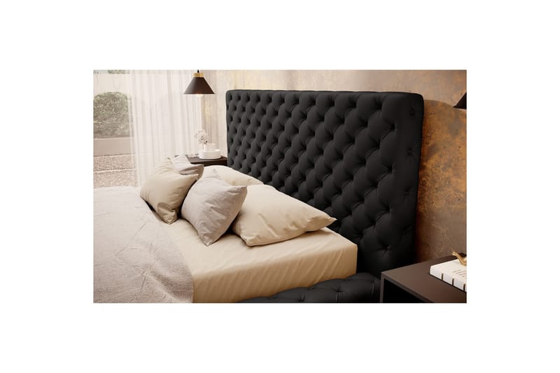 Princce Sängram 140x200 cm - Grå - Möbler - Säng - Sängram & sängstomme