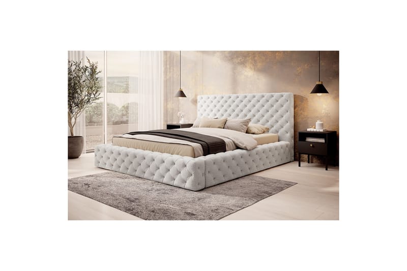 Princce Sängram 140x200 cm - Svartvit - Möbler - Säng - Sängram & sängstomme