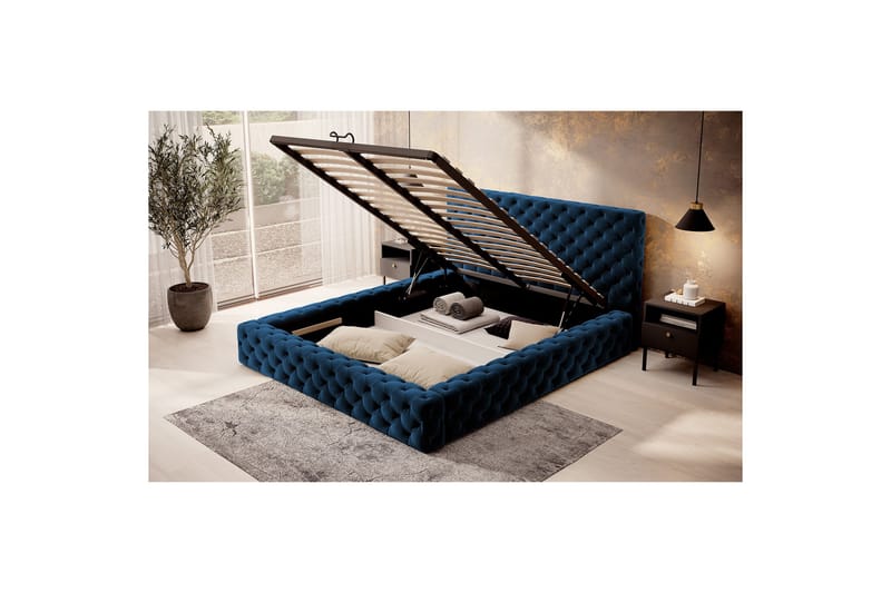 Princce Sängram 160x200 cm - Antracit - Möbler - Säng - Sängram & sängstomme