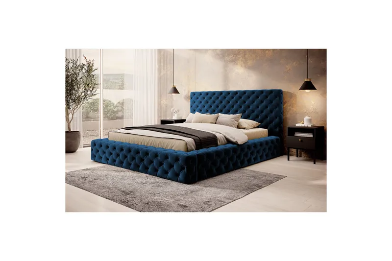 Princce Sängram 160x200 cm - Antracit - Möbler - Säng - Sängram & sängstomme