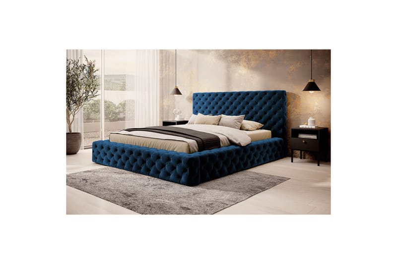 Princce Sängram 160x200 cm - Antracit - Möbler - Säng - Sängram & sängstomme