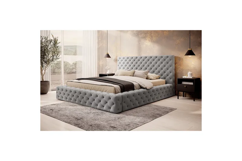 Princce Sängram 160x200 cm - Blå - Möbler - Säng - Sängram & sängstomme