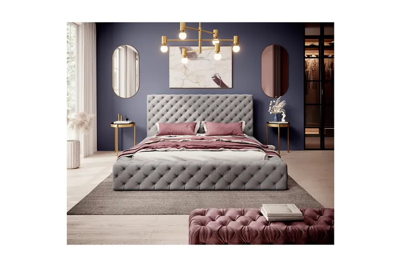 Princce Sängram 160x200 cm - Grön - Möbler - Säng - Sängram & sängstomme