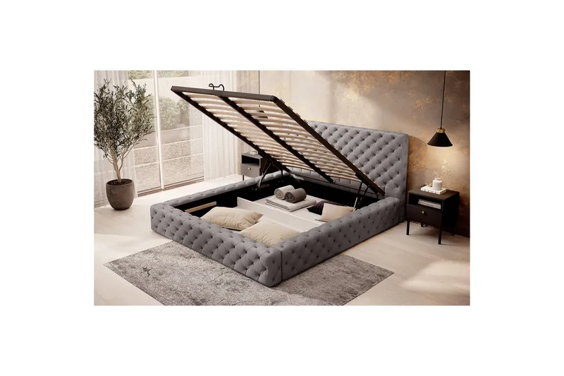 Princce Sängram 160x200 cm - Grön - Möbler - Säng - Sängram & sängstomme