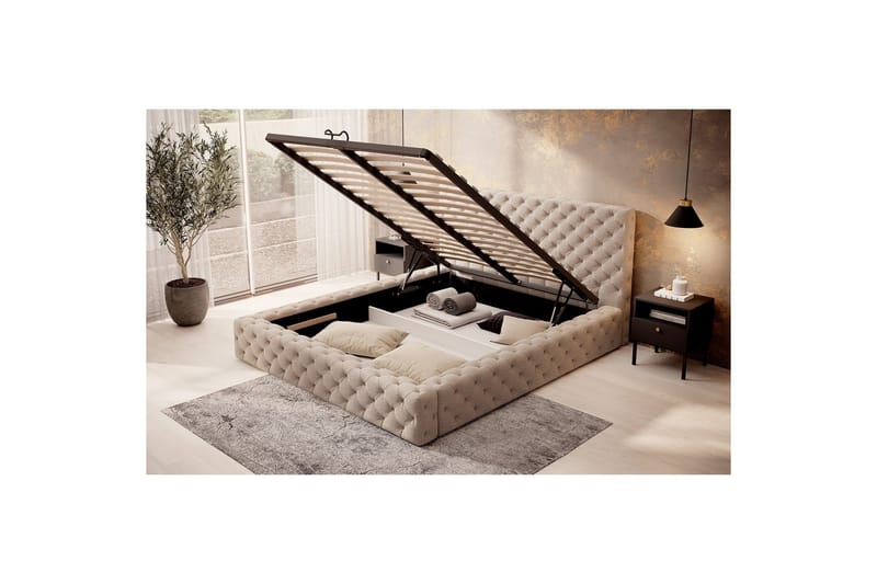 Princce Sängram 180x200 cm - Svartvit - Möbler - Säng - Sängram & sängstomme