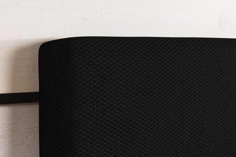Princess Komplett Sängpaket – Kontinentalsäng 120x200 cm i Tyg med Bäddmadrass med Fasthetsgrad Medium - Svart - Möbler - Säng - Enkelsäng