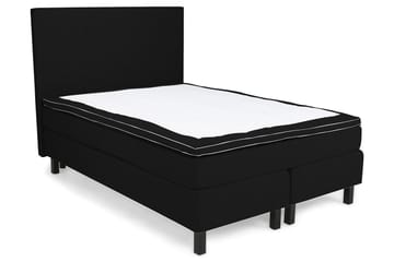 Princess Komplett Sängpaket – Kontinentalsäng 120x200 cm i Tyg med Bäddmadrass med Fasthetsgrad Medium - Svart - Möbler - Säng - Enkelsäng
