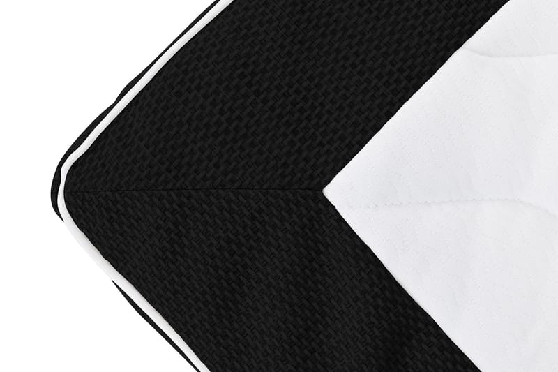 Princess Komplett Sängpaket – Kontinentalsäng 120x200 cm i Tyg med Bäddmadrass med Fasthetsgrad Medium - Svart - Möbler - Säng - Enkelsäng