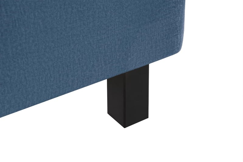 Princess Komplett Sängpaket – Kontinentalsäng 120x200 cm i Tyg med Sänggavel + Bäddmadrass med Fasthetsgrad Medium - Blå - Möbler - Säng - Komplett sängpaket